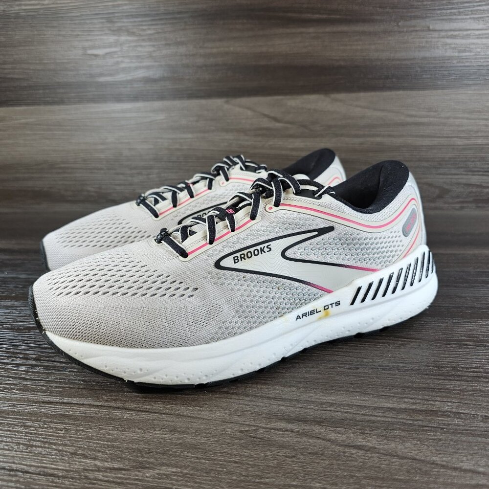 Brooks Ariel GTS 23 Running Shoes Grey Black Pink - Women's Size 8
